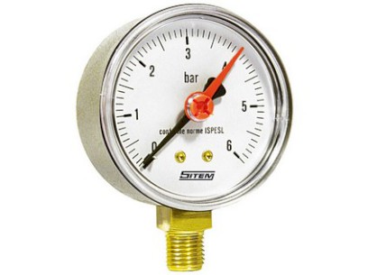 SITEM manometr se spodním napojením prům. 63 mm