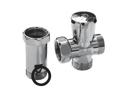 Mezikus s ventilem pro připojení pračky 3/4