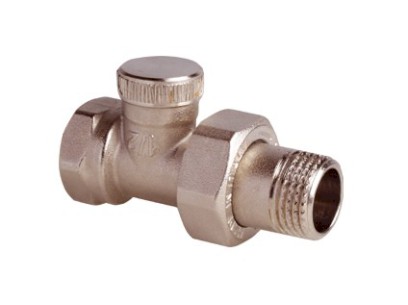 Přímé radiátorové uzavíratelné šroubení 1/2