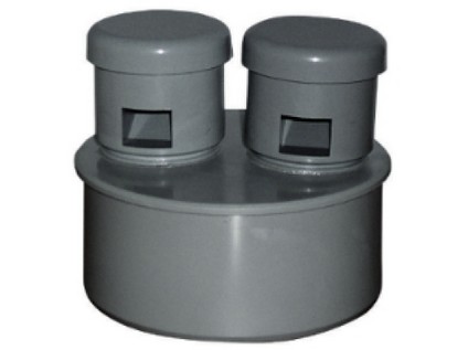 Přivětrávací dvouhlavice  DN 110, 48 x 100 mm