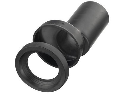 HAAS excentrická připojovací trubka pro závěsné WC  DN 110/110, 180 mm