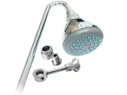 MCM pevná sprchová tyč se sprchovou hlavicí s ochranou proti usazování vodního kamene