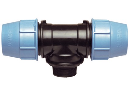 UNIDELTA T kus s vnějším závitem 25 x 3/4