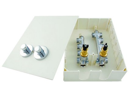 SANIBOX rozdělovač pro sanitární rozvody 6 x studená a 4 x teplá voda