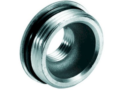 TIEMME redukce vnější/vnitřní závit pro rozdělovače s O-kroužkem niklovaná  1