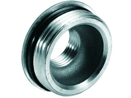 TIEMME redukce vnější/vnitřní závit pro rozdělovače s O-kroužkem niklovaná  1