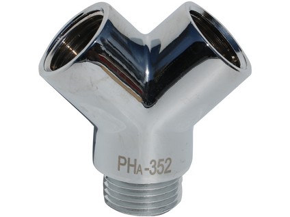 Chromovaná odbočka Y vnitřní/vnitřní/vnější závit 1/2