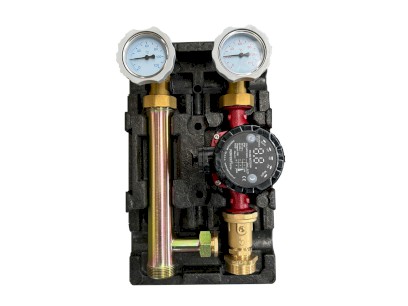 H-LINE čerpadlová jednotka bez směšovacího ventilu, pro čerpadlo 180 mm, v izolaci
