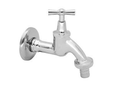 SLOVARM výtokový zahradní ventil chromovaný s připojením na hadici