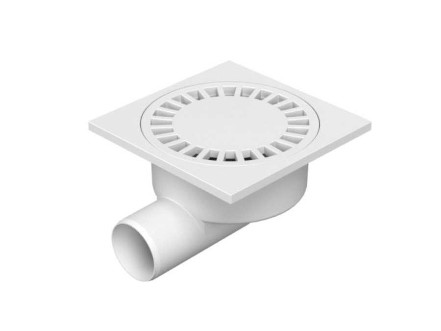 Podlahová vpusť boční PLAST hluboká DN 50 - 150 x 150 mm